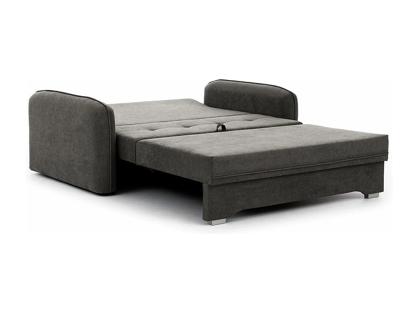 Petit canapé convertible original tissu anthracite Lany 155cm