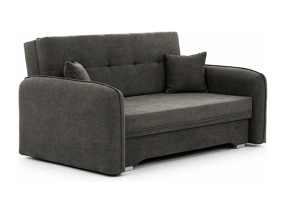 Petit canapé convertible original tissu anthracite Lany 155cm