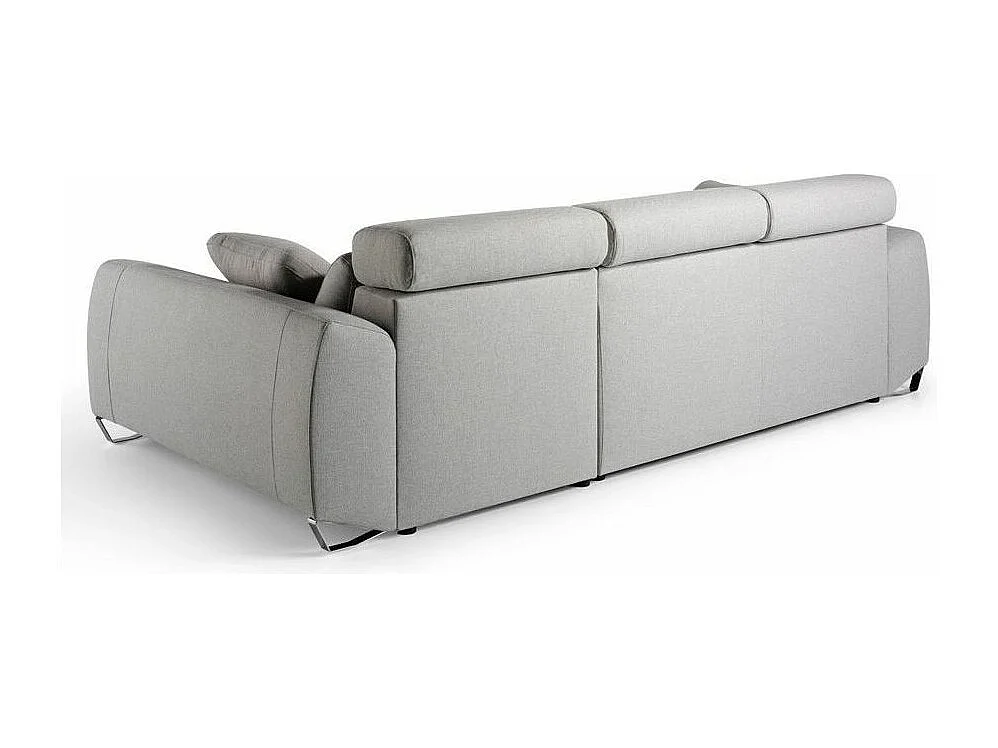 Canapé d'angle gauche tissu gris Kaninawa 2