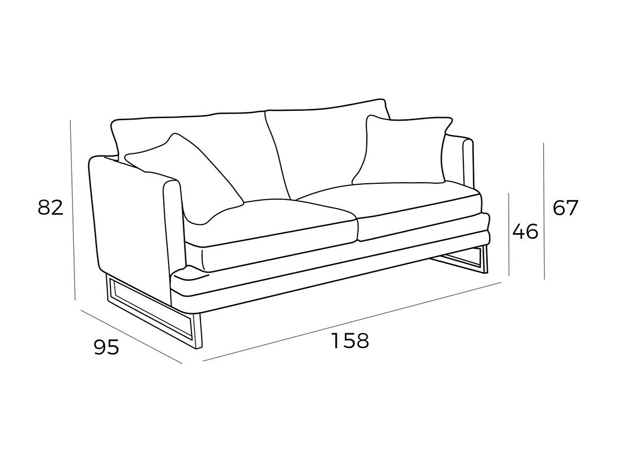 Kora high-end 2-zits leren bank-Kleur Leer Pielleer