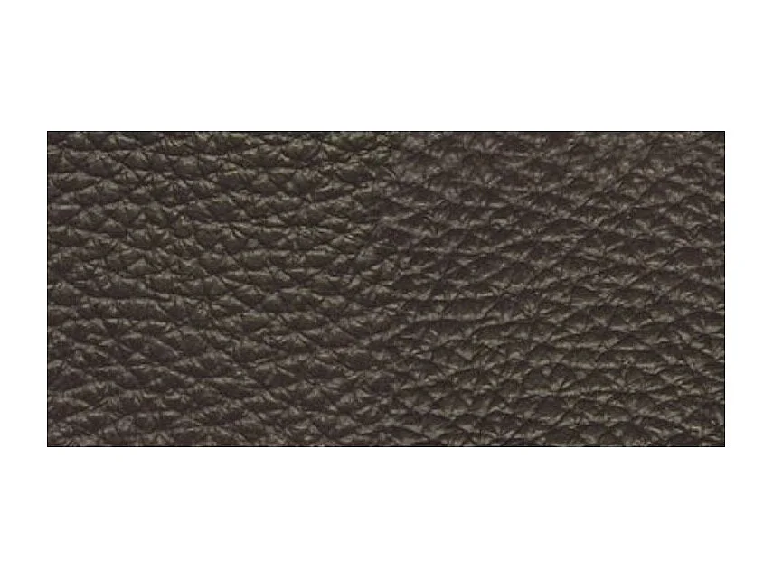 Canapé 2 places fixe cuir marron foncé Ducka 154cm