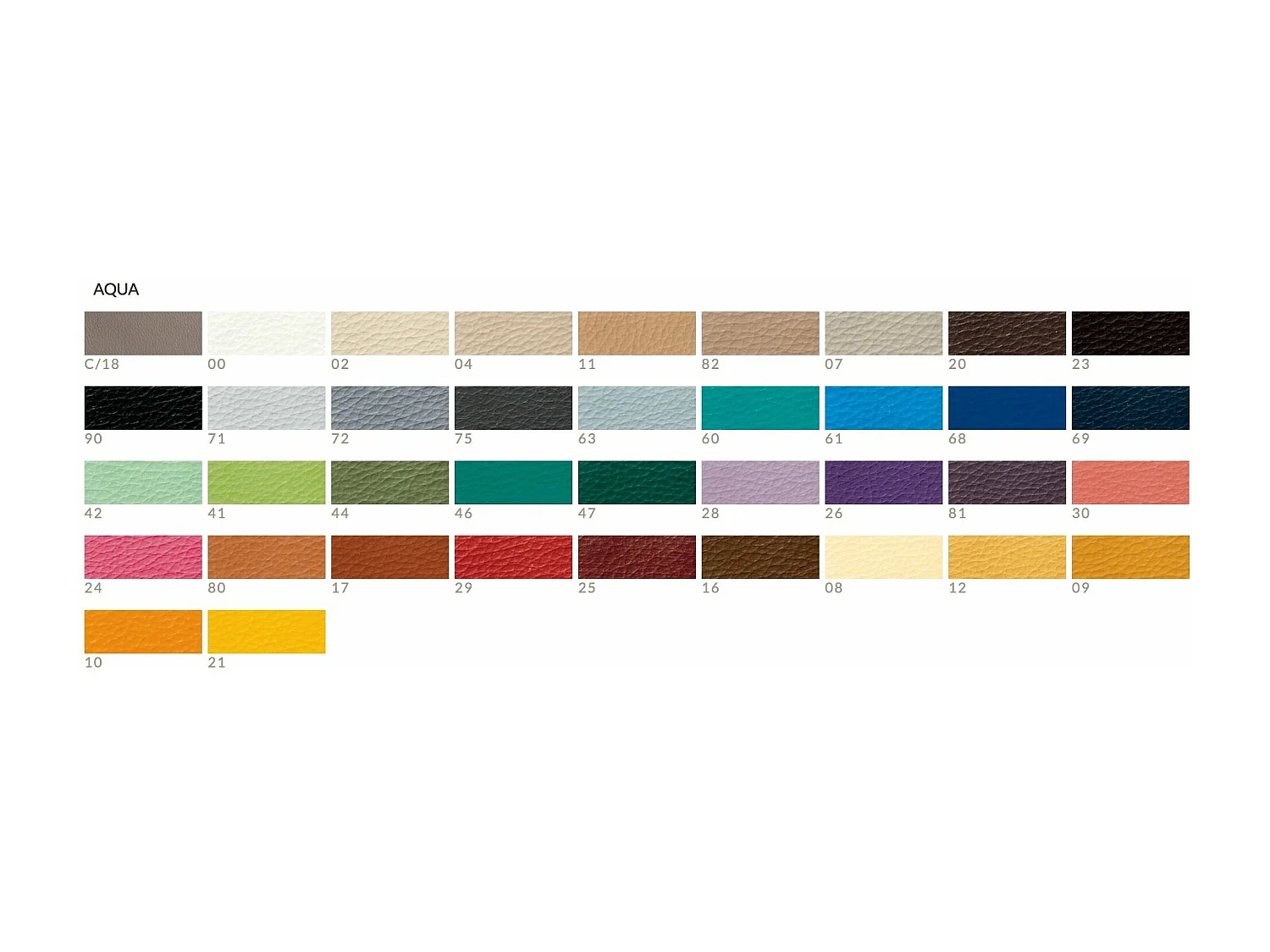 Canapé 3 places contemporain capitonné bois noyer et cuir Bima-Couleur Aqua 00 Blanc