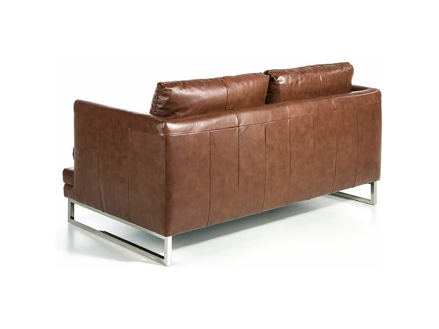 Kora high-end 2-zits leren bank-Kleur Leren Piel mostaza