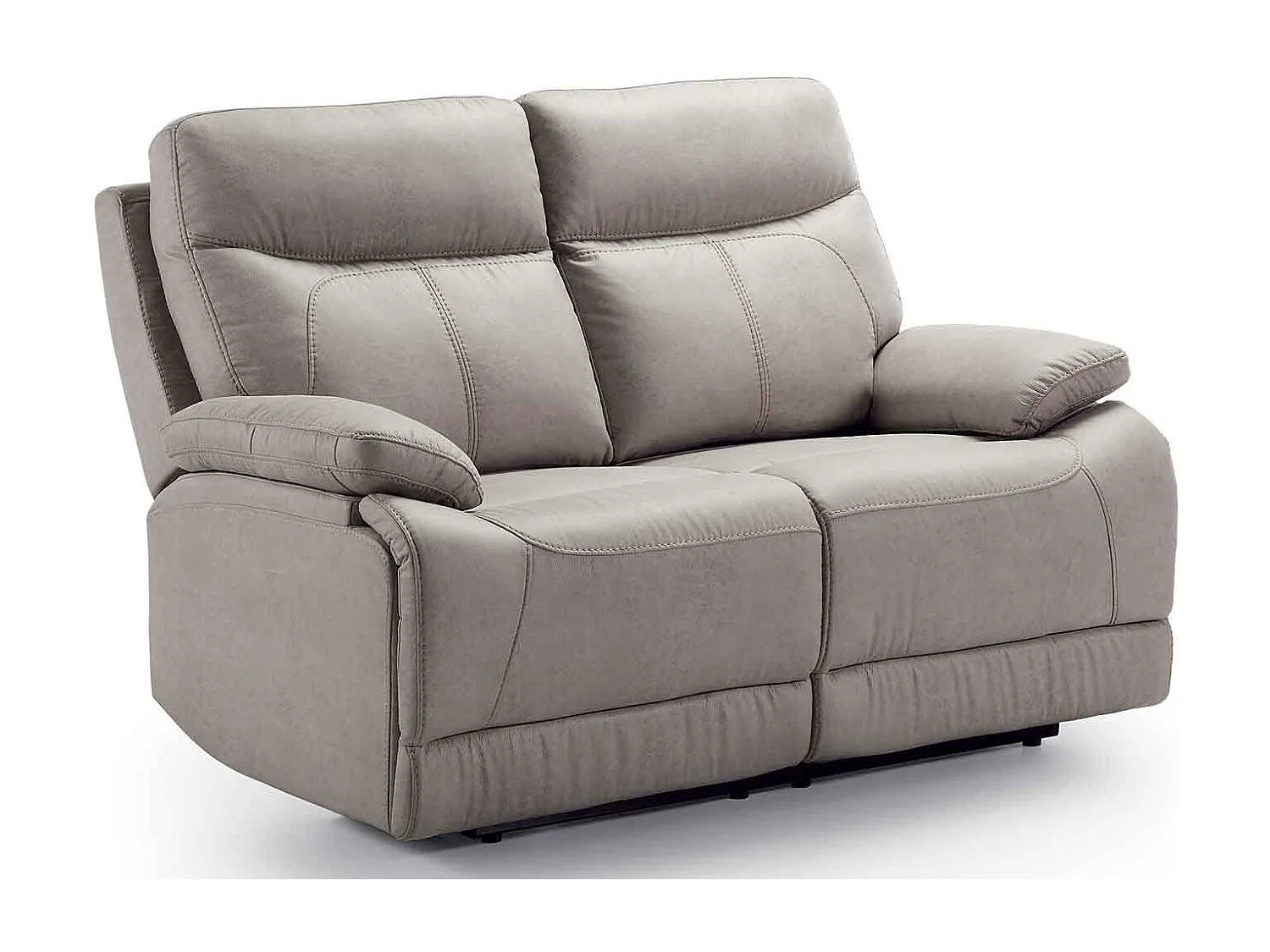 Canapé en microfibre Ducka-Beige-Système Electrique-1 place fauteuil