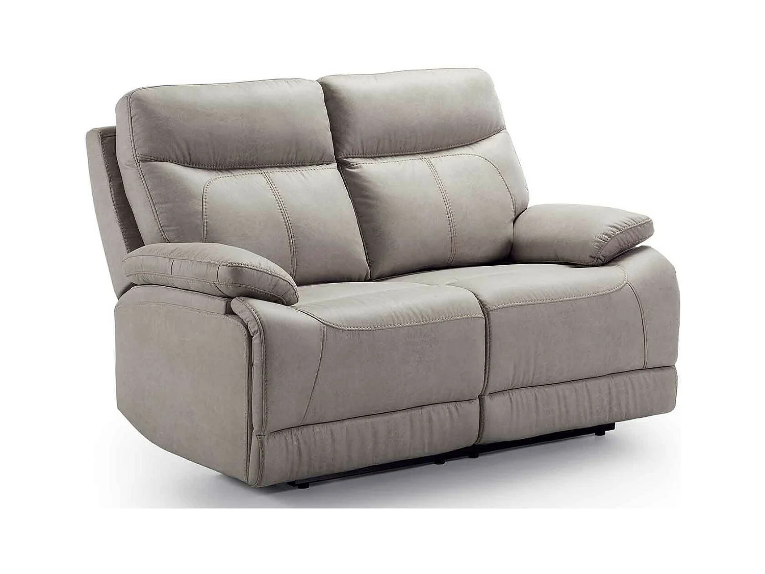 Canapé de relaxation électrique en microfibre Ducka-Couleur Beige-Système Electrique-1 place fauteuil