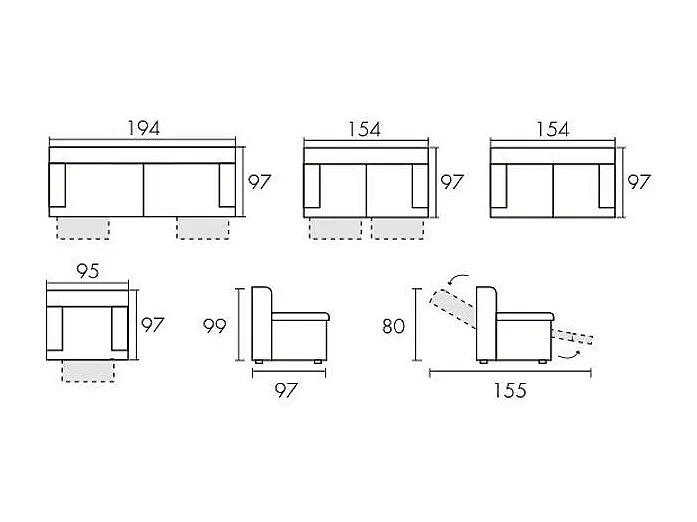 Canapé de relaxation électrique en microfibre Ducka-Couleur Marron-Système Electrique-1 place fauteuil