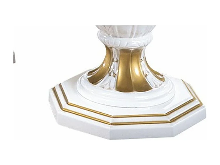 Table basse bois laqué vernis laqué brillant et doré Lesly 130cm