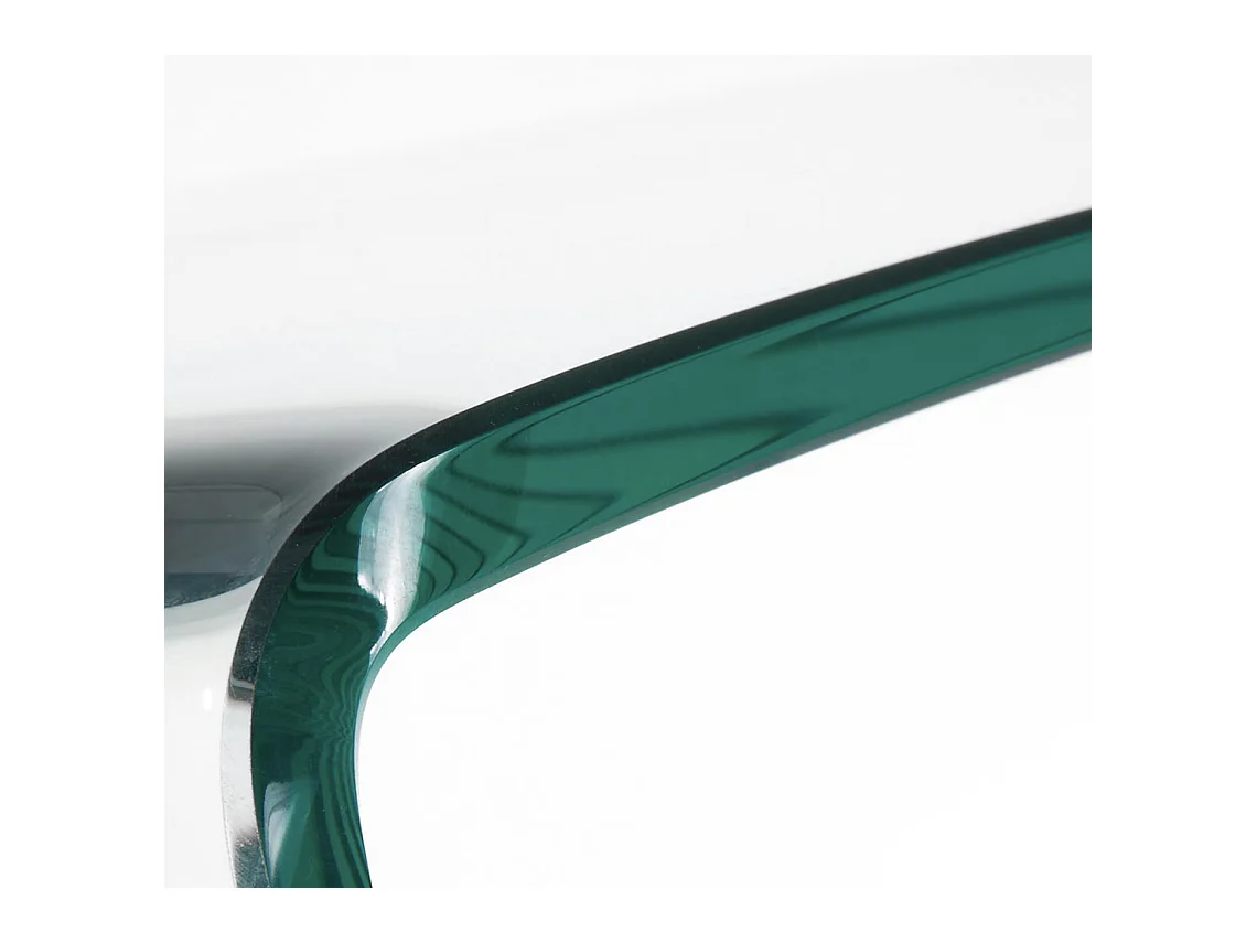 Galaxy beistelltisch aus gebogenem glas 80x45x35 cm