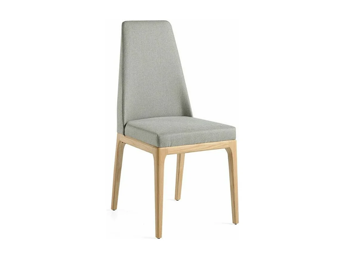 Chaise tissu et pieds chêne clair Louisa-Couleur MIRAGE 46