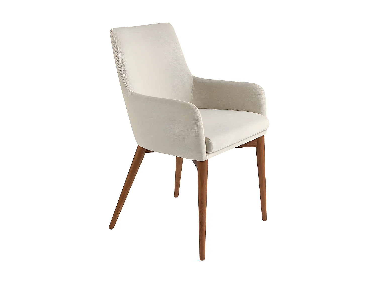 Fauteuil van notenhout en Orna-stof - Set van 2-Kleur MIRAGE 10