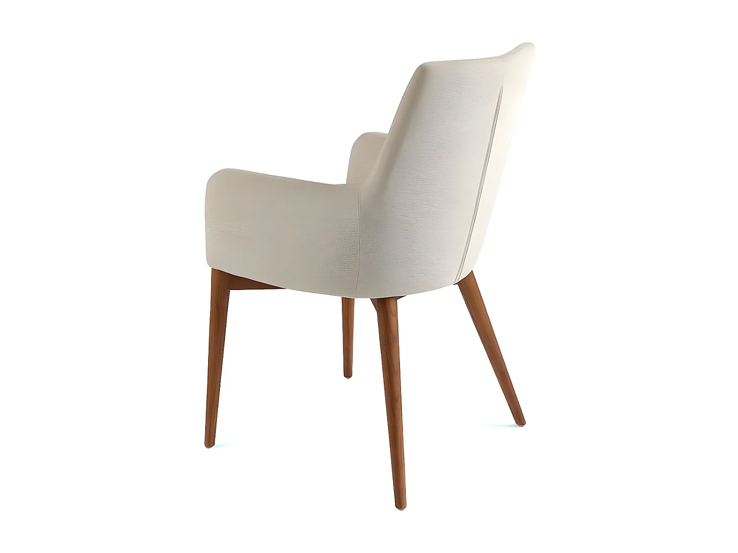 Fauteuil bois noyer et tissu Orna - Lot de 2-Couleur MIRAGE 10