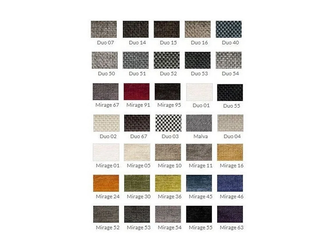 Chaise en tissu et pieds en acier Keva - Lot de 2-Couleur DUO 07