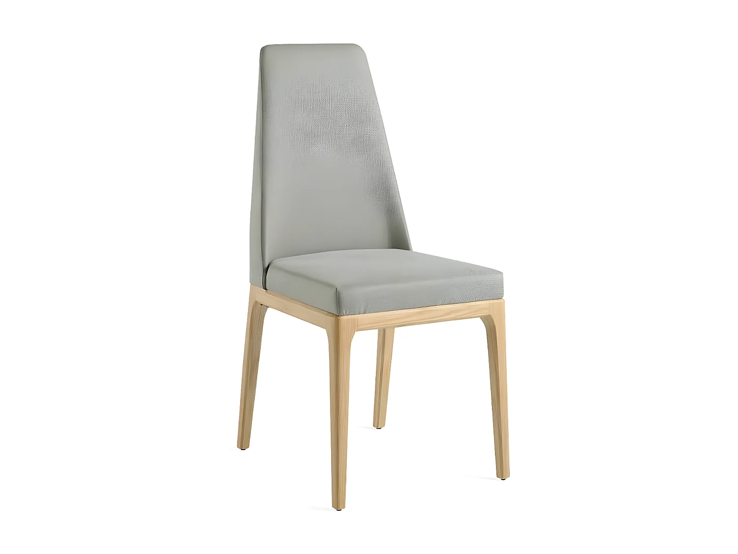 Chaise tissu et pieds chêne clair Louisa-Couleur DUO 16