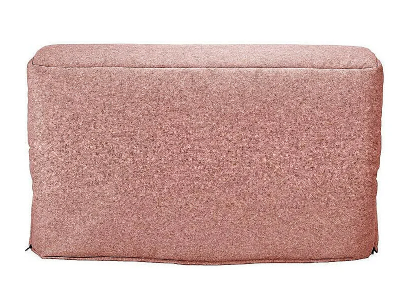 Banquette BZ tissu 140x200 matelas Bultex 15cm Celia-Couleur Rose clair