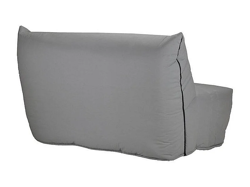 2-zits accordeon bedbank 140x190 cm grijs oranje design Optale