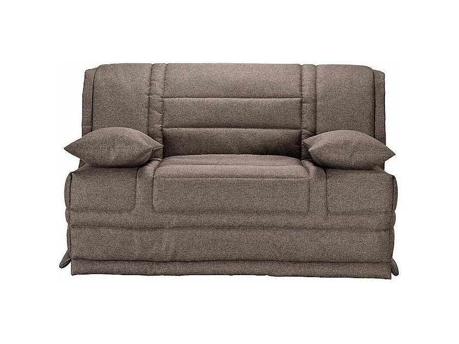 Banquette BZ tissu matelas 12cm Venus-Couleur Taupe-140x200