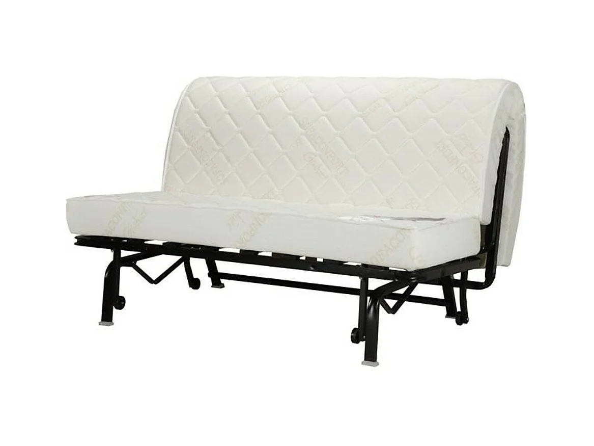 Banquette BZ tissu matelas 12cm Venus-Couleur Taupe-140x200