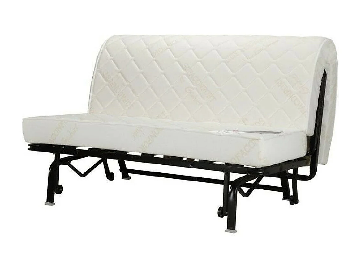 Banquette BZ tissu matelas 12cm Venus-Couleur Taupe-140x200