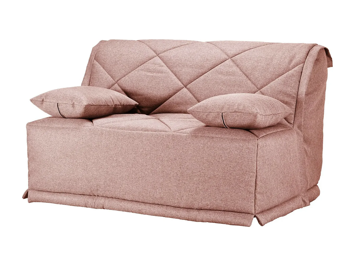 BZ zitbank Bultex matrasstof 15 cm Master 140x200 cm-Kleur Lichtroze-Opslagruimte Zonder opslag