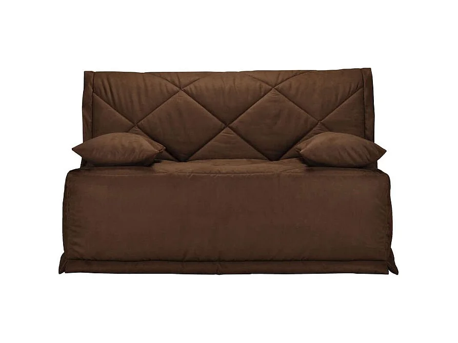 Banquette BZ microfibre matelas Bultex 15cm Master 140x200-Couleur Beige clair