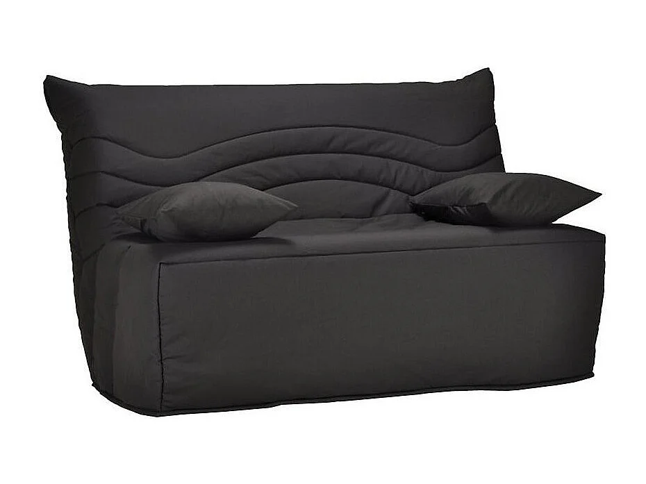 Banquette BZ microfibre 160x200 Matelas Starconfort 12cm Brioca-Couleur Marron Foncé