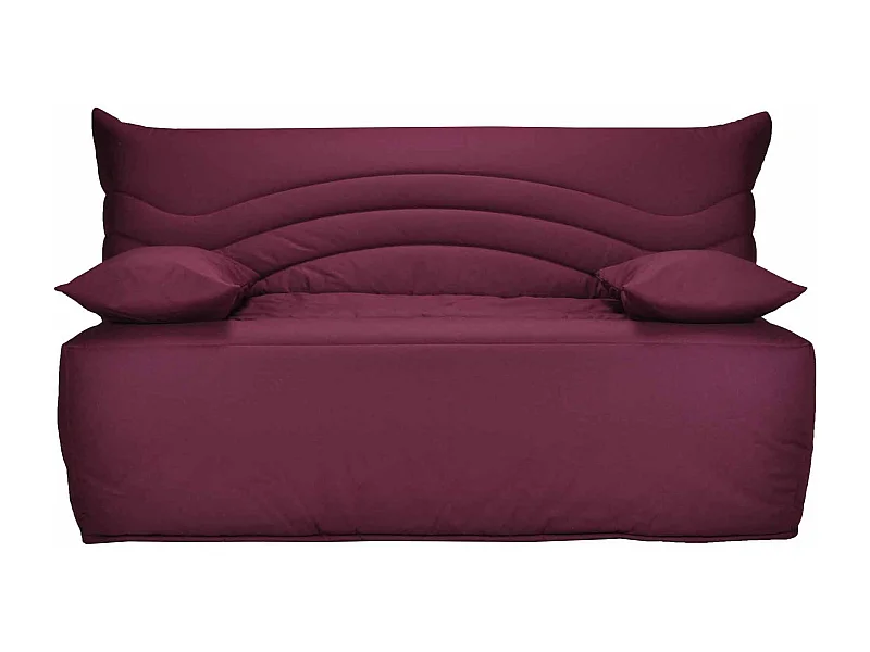 Banquette BZ microfibre 160x200 Matelas Starconfort 12cm Brioca-Couleur Marron Foncé