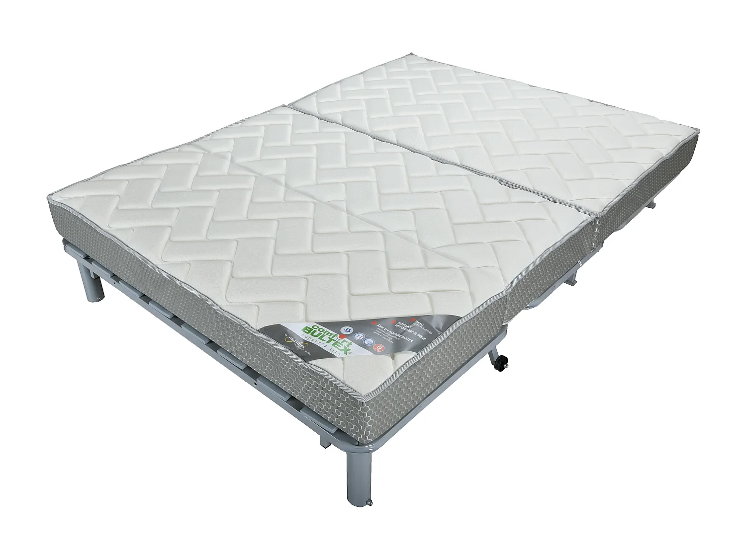 Banquette BZ 140x190 matelas Bultex 12cm Bounty-Couleur B 922
