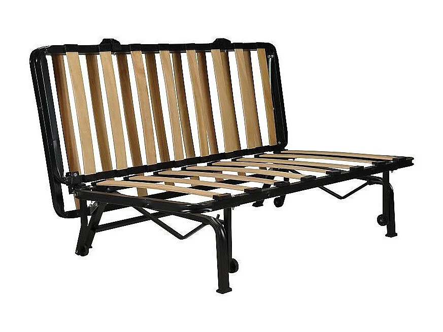 Banquette BZ tissu matelas Bultex 15cm Barnes 140x200-Couleur Bleu turquoise-Coffre de rangement Avec rangement