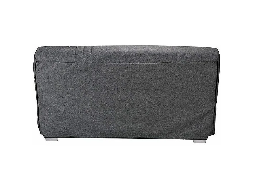 Canapé clic clac tissu avec rangement matelas Sofaconfort 17cm Parko 193cm-Couleur Gris clair chiné