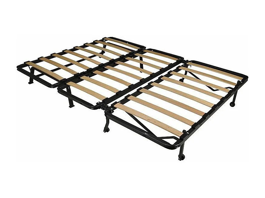 Banquette BZ microfibre 140x200 avec coffre de rangement matelas 12cm Brioca-Couleur Gris clair