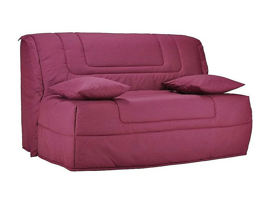 BZ zitbank Bultex matrasstof 12 cm 140x190 cm Bounty-Kleur Framboos-Opslagruimte Zonder opslag