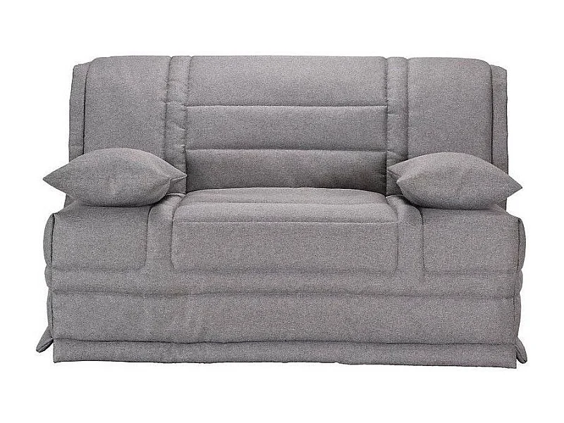 Banquette BZ tissu matelas Starconfort 15cm Pardo-Couleur Gris-140x200