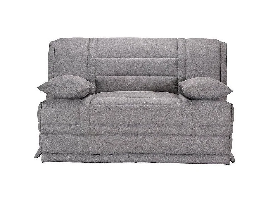 Banquette BZ tissu matelas Starconfort 15cm Pardo-Couleur Gris-140x200