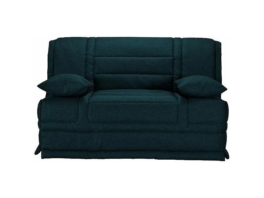 Banquette BZ tissu matelas Starconfort 15cm Pardo-Couleur Bleu foncé-160x200-Coffre de rangement Avec rangement