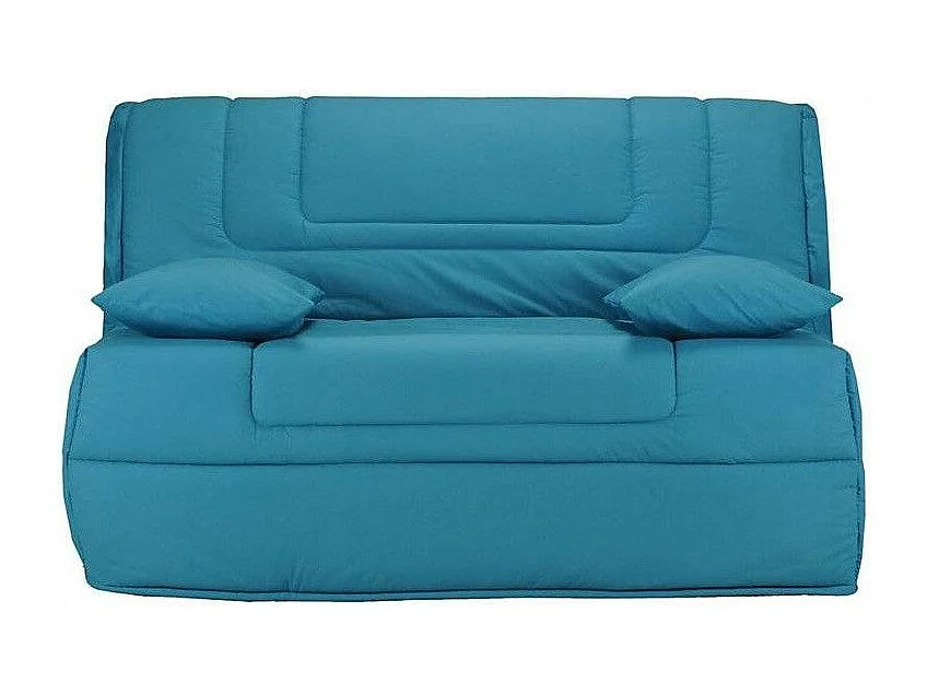 Banquette BZ tissu matelas Bultex 12cm 140x190 Bounty-Couleur Bleu turquoise