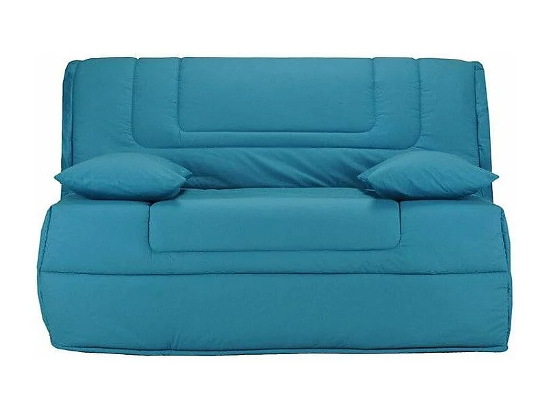 Banquette BZ tissu matelas Bultex 12cm 140x190 Bounty-Couleur Bleu turquoise