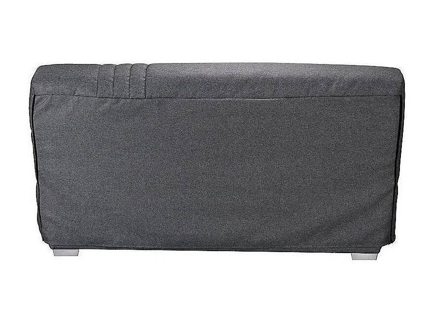 Canapé clic clac tissu avec rangement matelas Sofaconfort 17cm Parko 193cm-Couleur Bleu nuit