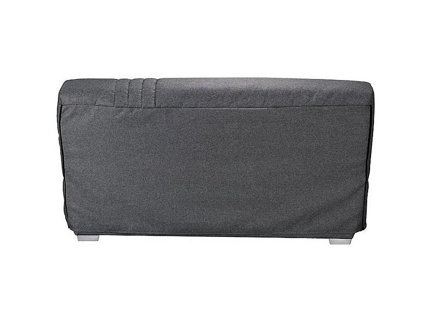 Canapé clic clac tissu avec rangement matelas Sofaconfort 17cm Parko 193cm-Couleur Bleu nuit