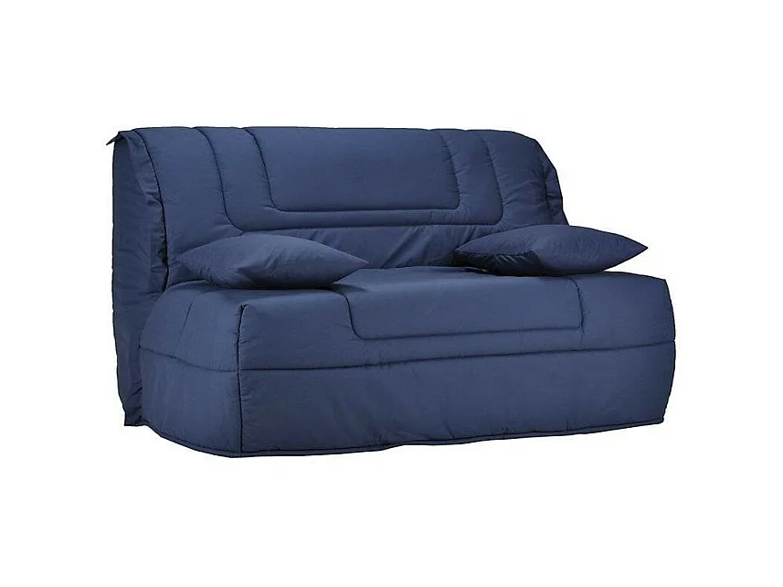 Banquette BZ tissu matelas Bultex 12cm 140x190 Bounty-Couleur Bleu nuit