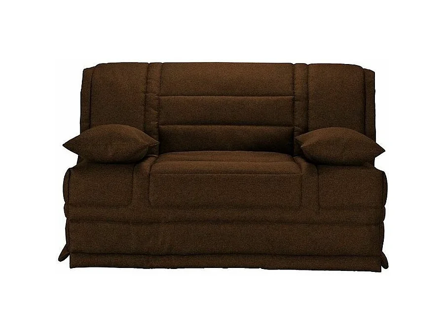 Banquette BZ tissu matelas 12cm Venus-Couleur Marron-140x200