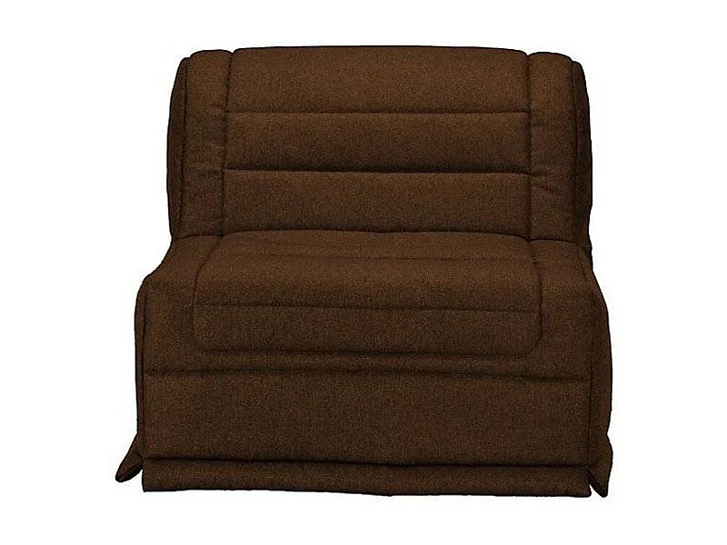Fauteuil BZ 1 place 90x190 tissu matelas 12cm Venus-Couleur Marron