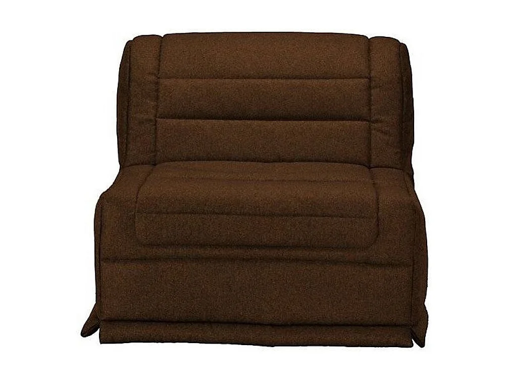 Fauteuil BZ 1 place 90x190 tissu matelas 12cm Venus-Couleur Marron