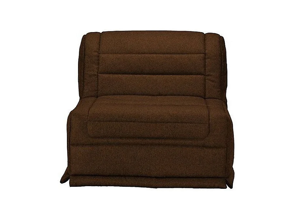 Fauteuil BZ 1 place 90x190 tissu matelas 12cm Venus-Couleur Marron