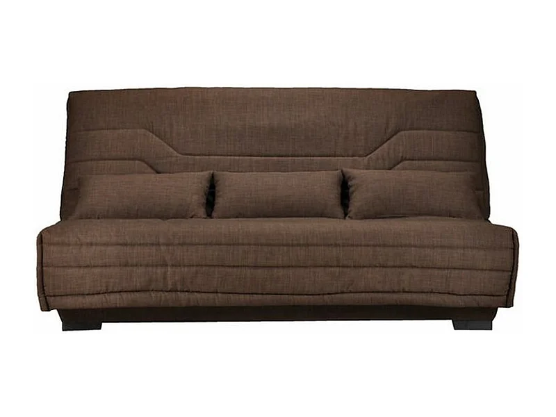 Clic Clac microvezelbank met Bultex matrasbox 15 cm Bianca 140x200 cm-Kleur Zwart