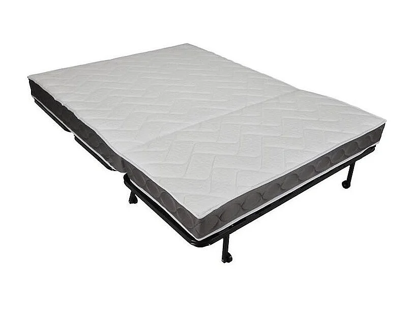 Canapé BZ Tissu matelas 12cm 140x190 Zilo-Couleur Vert sapin