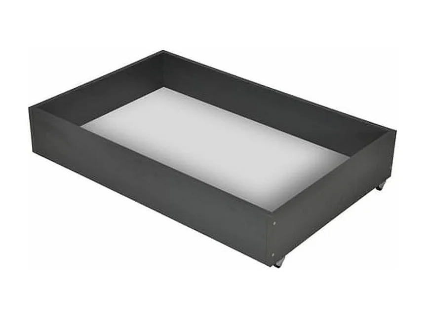 Banquette BZ microfibre 140x200 avec rangement Matelas Bultex 15cm Barnes-Couleur Gris foncé