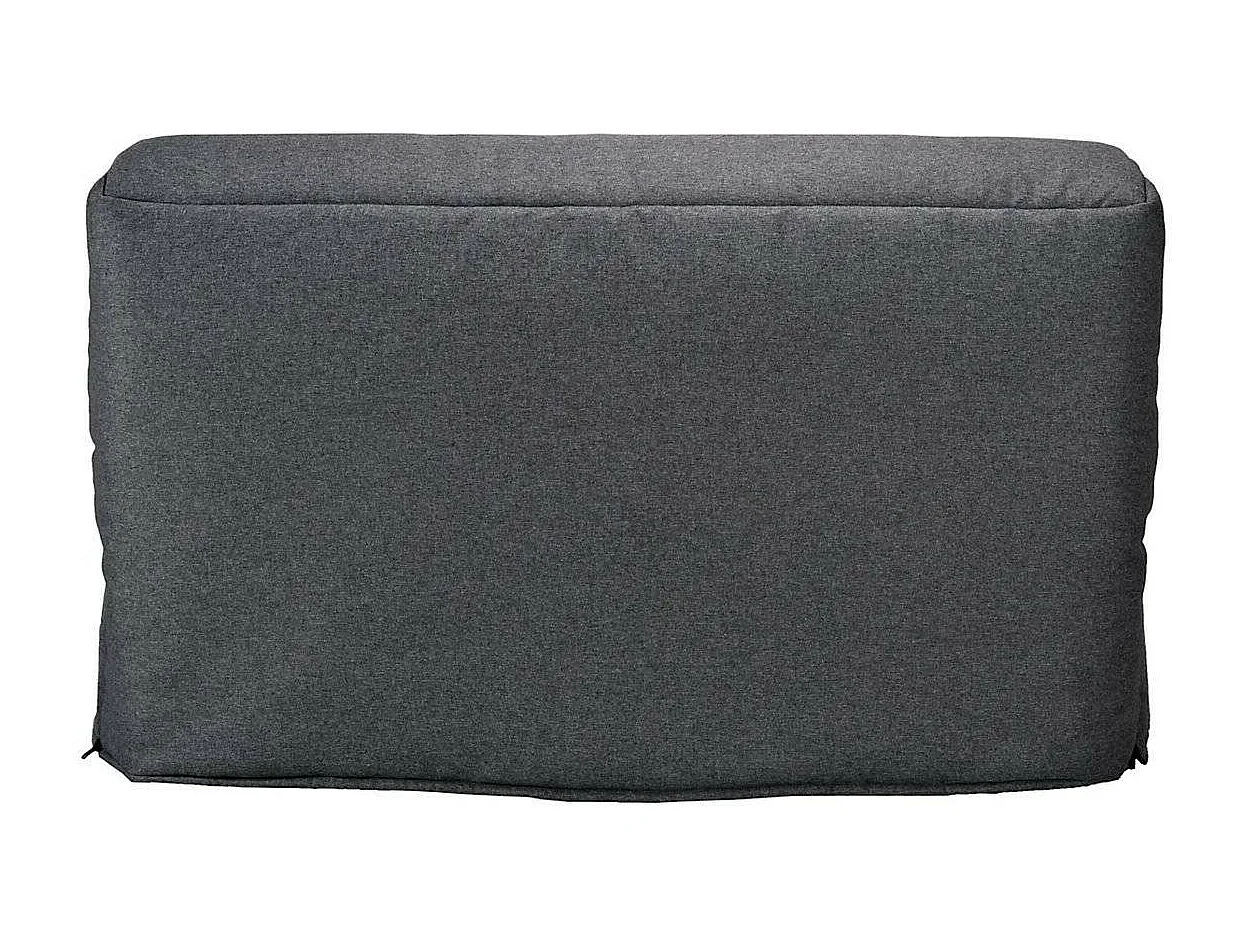 Banquette BZ tissu 140x200 matelas Bultex 15cm Celia-Couleur Gris foncé