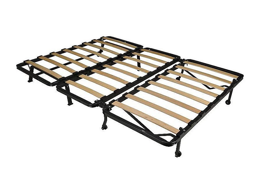 Banquette BZ taupe imprimé 140x200 Matelas Starconfort 12cm Kadria