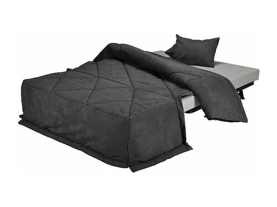 Banquette BZ microfibre matelas Bultex 15cm Master 140x200-Couleur Taupe