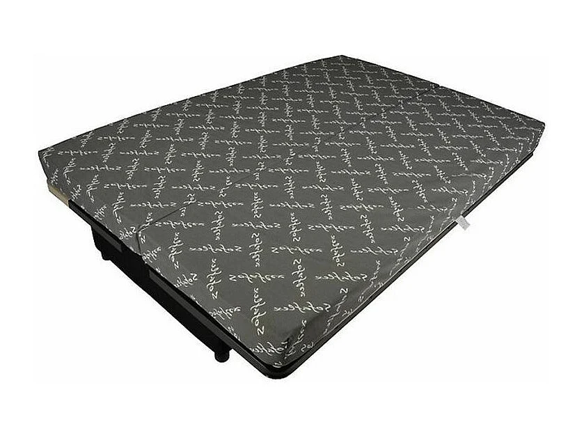Banquette Clic Clac tissu matelas Starbed 13cm avec coffre de rangement Kistar 130x190-Couleur Bleu foncé